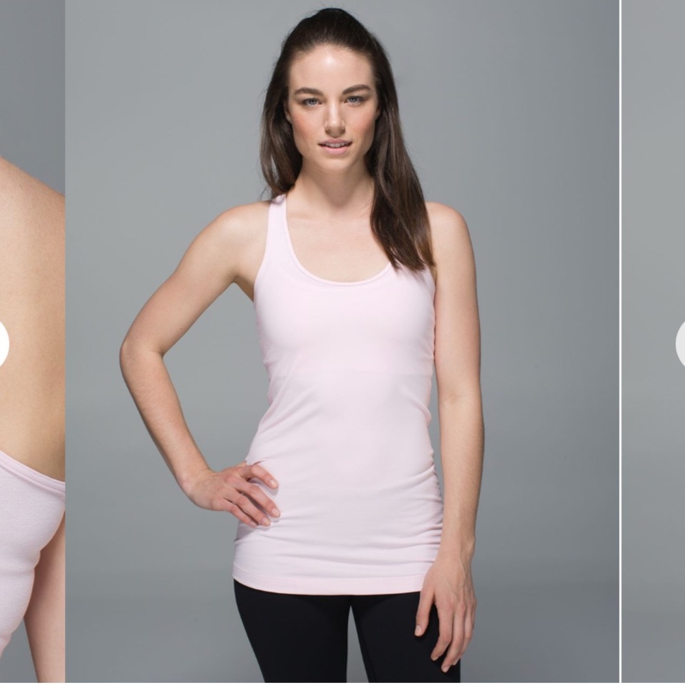 Lululemon Athletica strawberry milkshake cool Racerback tank top